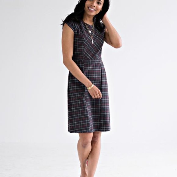 Mata Traders Fair Trade Stripe Sheath Dress Size M Left - Picture 2 of 8